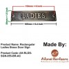 Rectangular Ladies Brass Door Sign